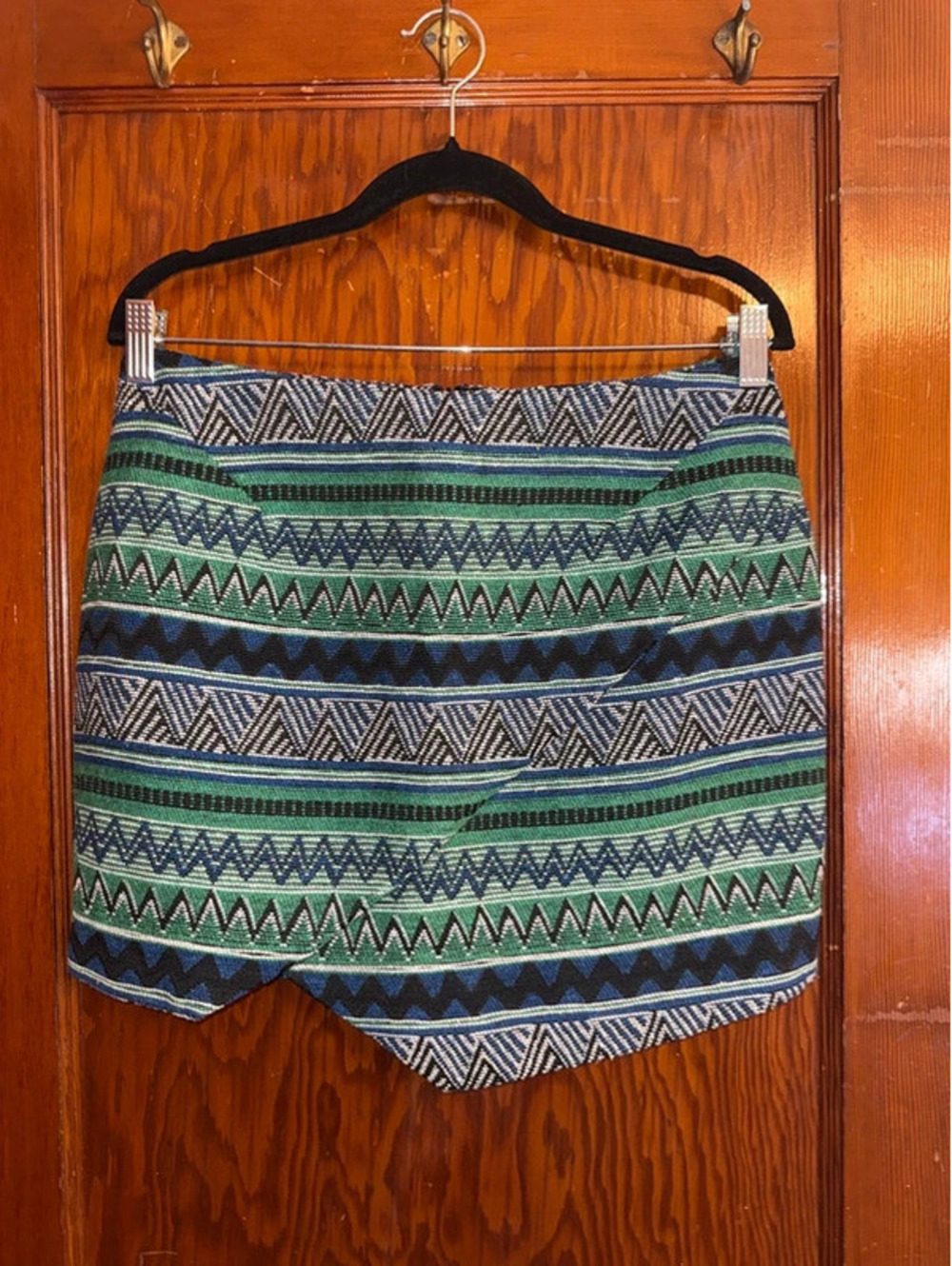 Romeo and Juliet couture tribal print skirt women size M high waisted boho mini